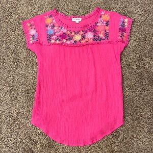 Blu Pepper Embroidered Top